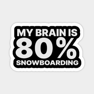 Snowboarding Humor Magnet