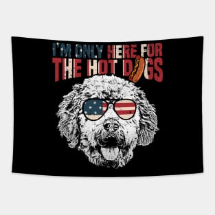 Goldendoodle Shirt Funny 4th of July Pup Tee Tapestry