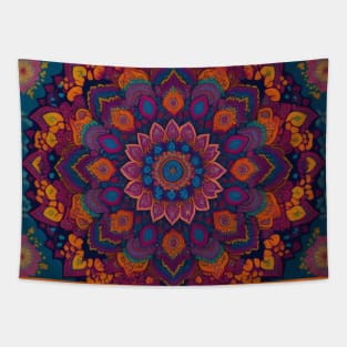 Bright multi color Mandala Tapestry