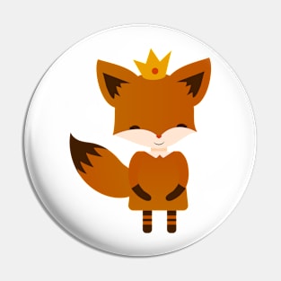 Funny fox cartoon Pin