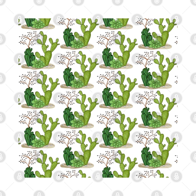 Cactus Pattern by Designoholic