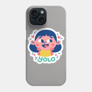 yolo girl Phone Case