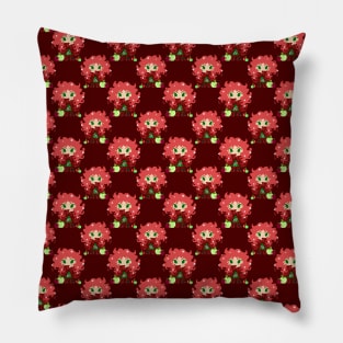 Apple Kokeshi Pattern Pillow