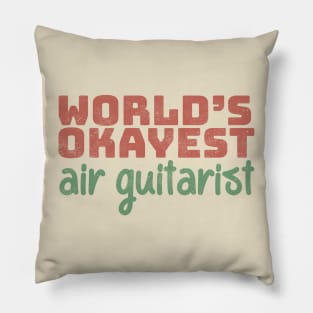 World's Okayest Air Guitarist Pillow