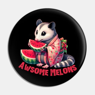 Watermelon possum Pin