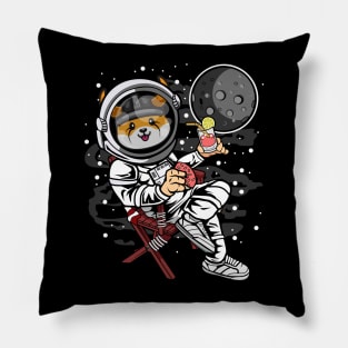 Retirement Plan Astronaut Floki Inu Coin To The Moon Floki Army Crypto Token Cryptocurrency Blockchain Wallet Birthday Gift For Men Women Kids Pillow