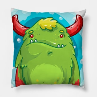 Cute Burly Friendly Monster Pillow