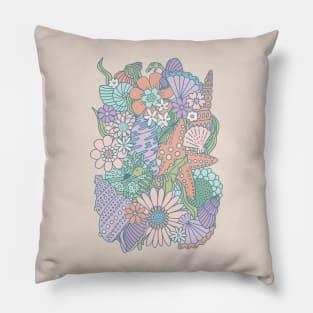 Sea Dragons Garden - Mermaid Cove Pillow