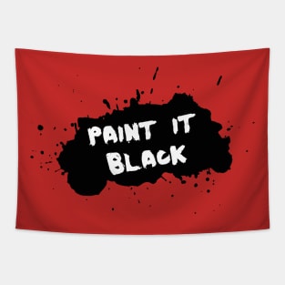 Splat! Paint it black Tapestry