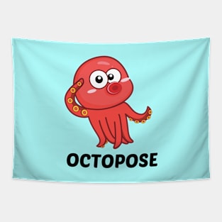 Octopose - Octopus Pun Tapestry