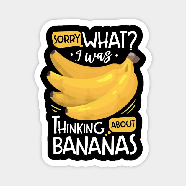 i was thinking about bananas Magnet by restaurantmar