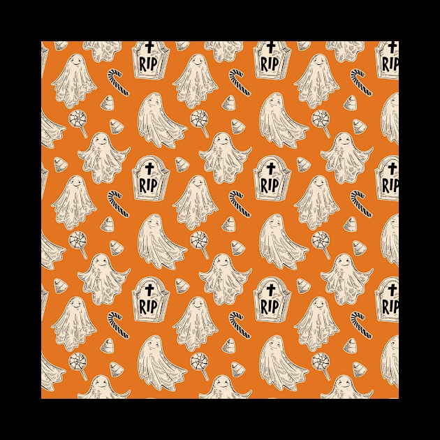 Halloween Pattern by aquariart