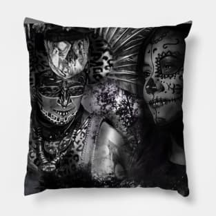 Aztec & Day of the dead Pillow