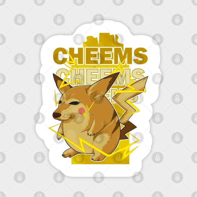 Cheems anime Magnet by PaperHead