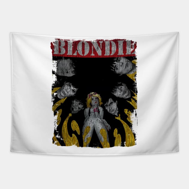 TEXTURE ART - BLONDIE ROCKBAND Tapestry by ZiziVintage