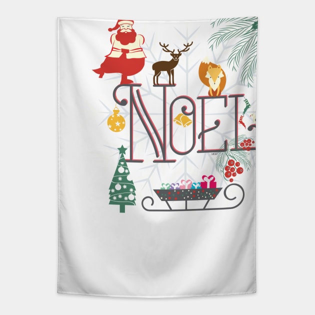 Christmas Noel Tapestry by famenxt