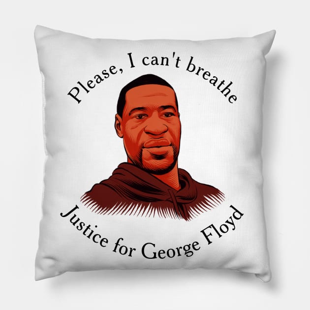 Please, I can't breathe Pillow by Hephaestus