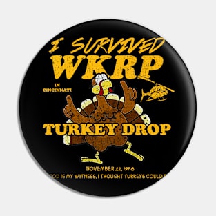 Vintage Wkrp Turkey Drop 1978 Pin