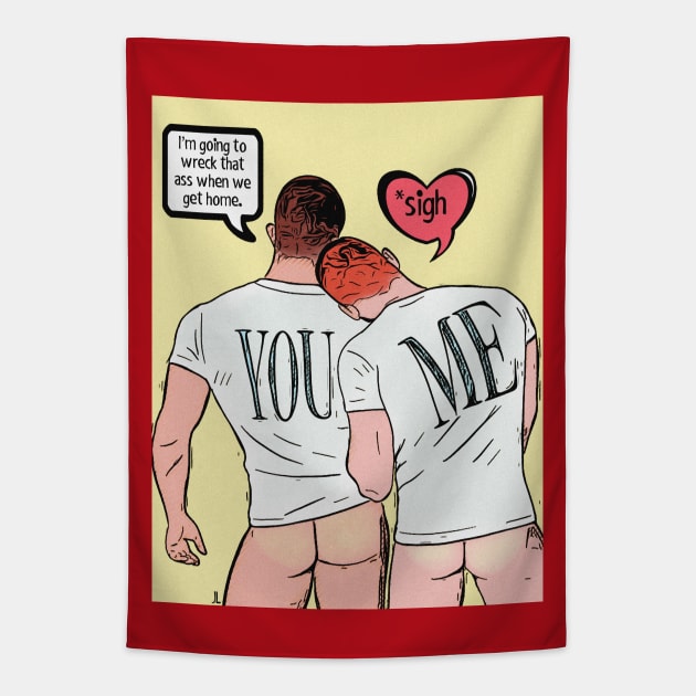 You & Me Comic Tapestry by JasonLloyd