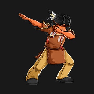 Dabbing Indian Funny Cute Native American Dance Dab T-Shirt