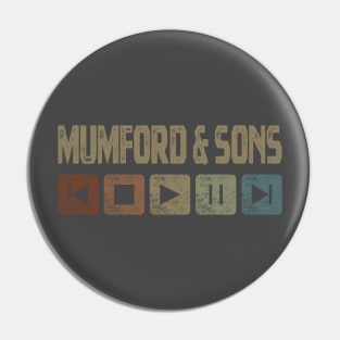 Mumford & Sons Control Button Pin