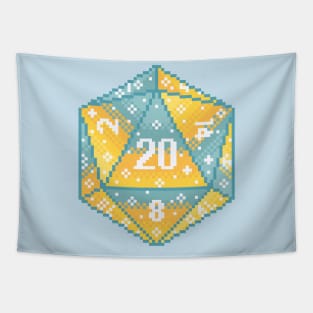 Galaxy D20 Pixel Art Tapestry