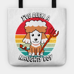 ive been a naughty boy - brown dog Tote