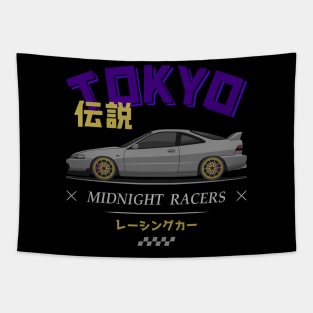 Midnight Racer Silver Integra DC 2 JDM Tapestry