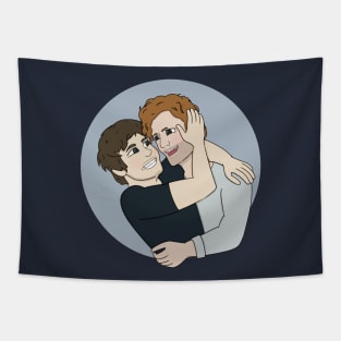 Giggle Kiss Malex (Cartoon) Tapestry