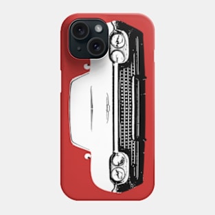 Ford Thunderbird 1962 American classic car monoblock black/white Phone Case