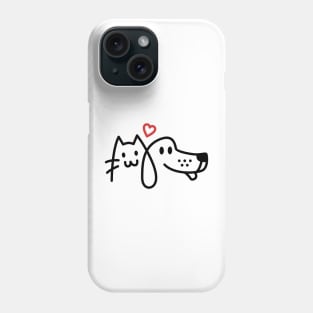 CAT AND DOG TOGETHER FRIENDS Phone Case