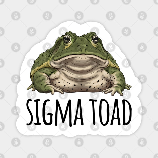 Sigma Toad, Be The Toad, The Rizz Sigma Lone Toad Magnet by Luxinda