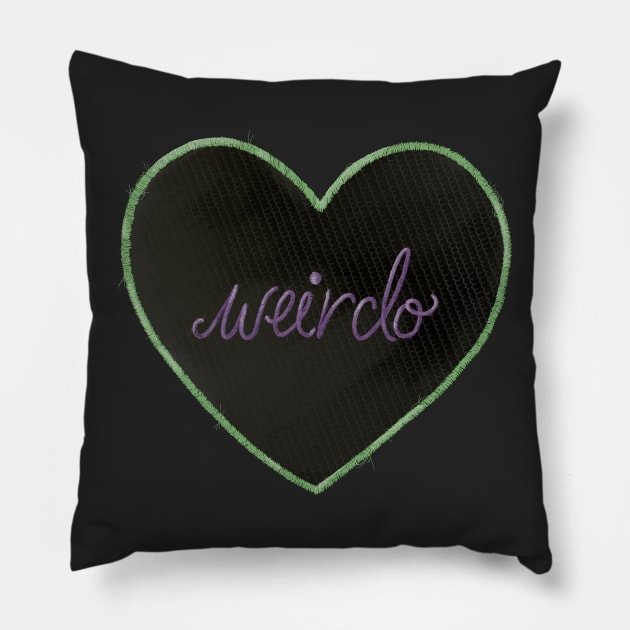 Weirdo Pillow by Battsii Collective