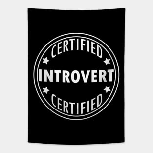 Certified Introvert - Typography Design Tapestry