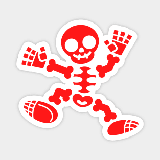 Skeleton Jig - Red Edition Magnet