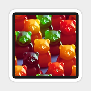 Gummy Bear Pattern Magnet