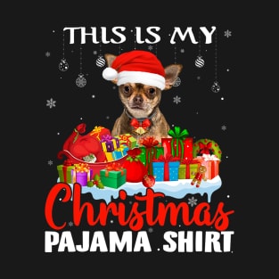 This Is My Christmas Pajama Chihuahua Dog T-Shirt