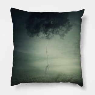 dark thoughts Pillow