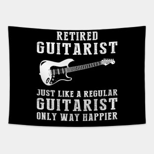 Strumming Retirement Bliss! Embrace Joy with this Humorous Guitarist Tee! Tapestry