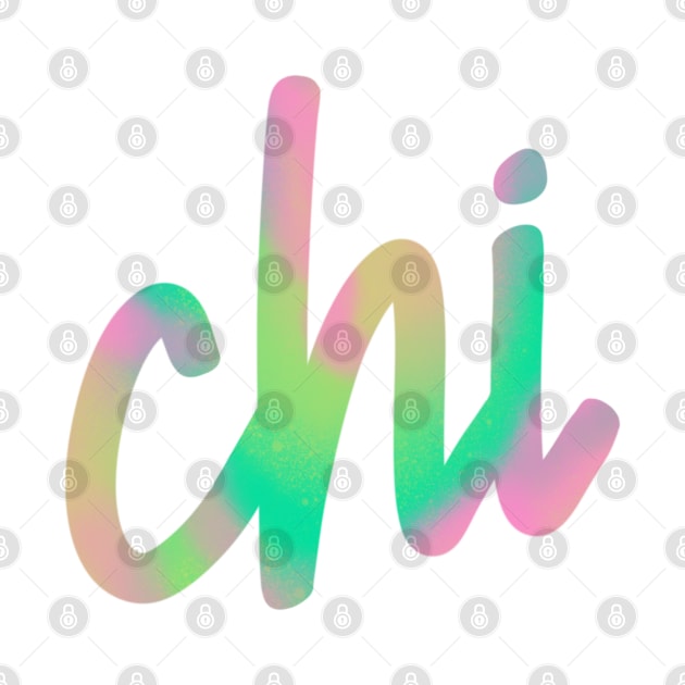 Greek Alphabet: chi (pastels) by LetsOverThinkIt