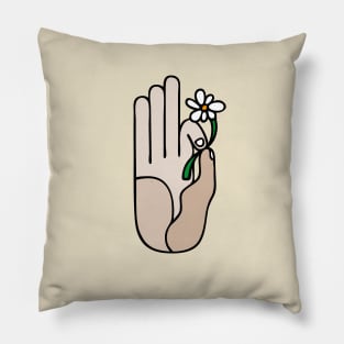 Vitarka Mudra With Flower Pillow