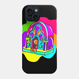 Neon Hippy 80s 90s Costume Retro Vintage Phone Case