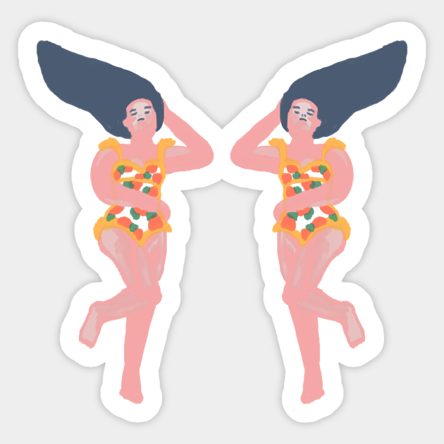 Siesta Time - Woman - Sticker