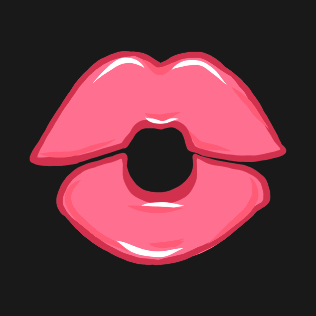 Full lips girlie lips kissing mouth red mouth lip by KK-Royal