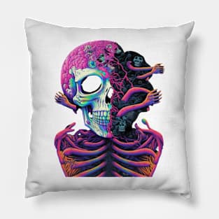 Melting skull Pillow