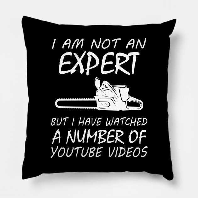 I Am Not An Expert But I Have Watched A Number Of... Pillow by Tee-hub