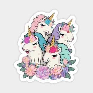 A Blessing Of Unicorns Magnet