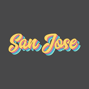 San Jose Retro Script T-Shirt