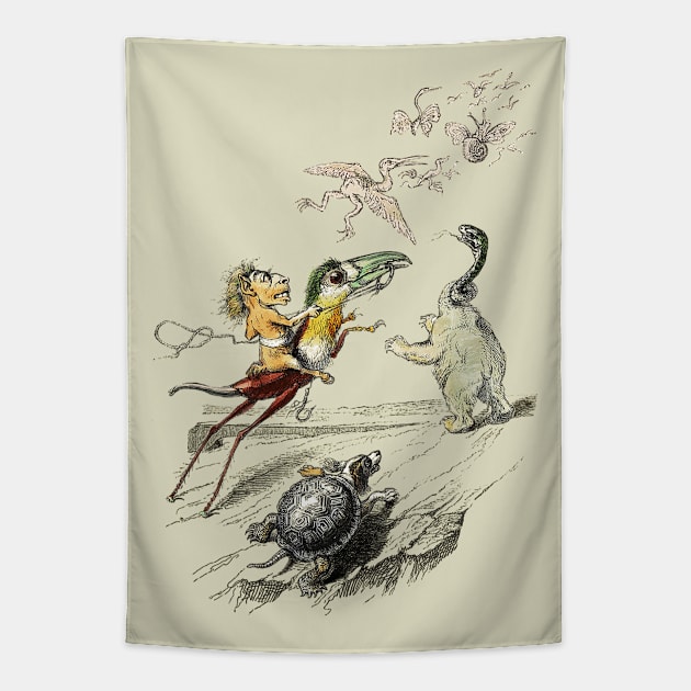 Fantastical Creatures - The Chase Tapestry by The Blue Box