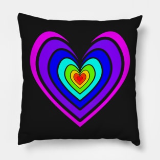 Rosy Heart (Rainbow 1) Pillow